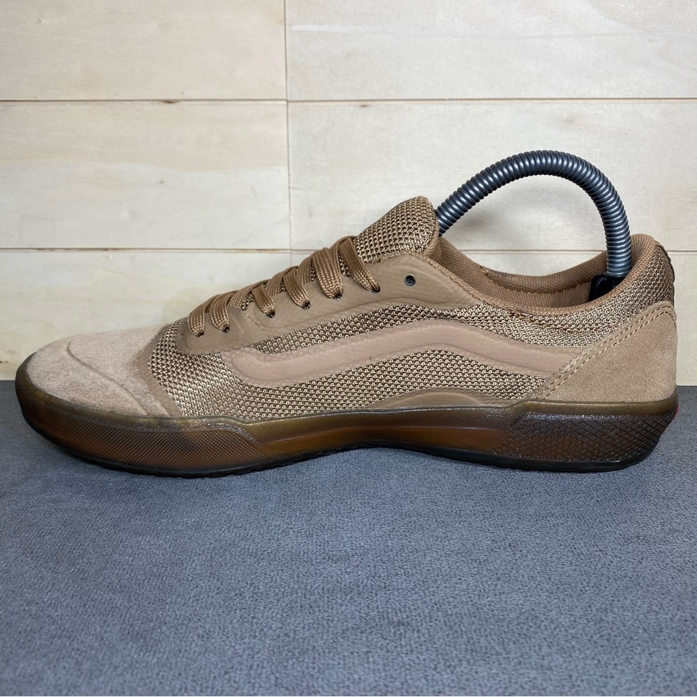 Vans Ave Tobacco Gum Men's Size 7 Skate Shoes Brown Suede Sneakers 721356 - Picture 2 of 11